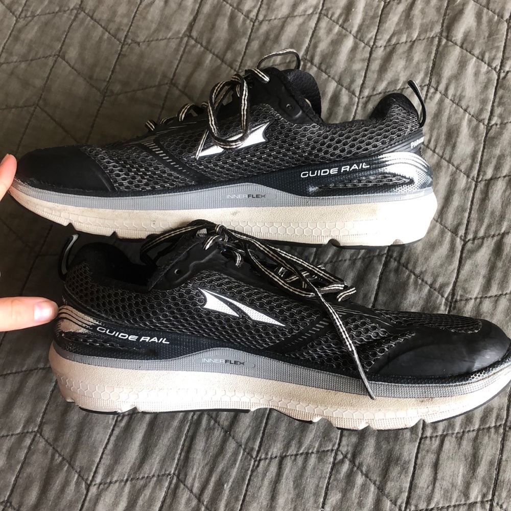 Black and White Altra sneakers